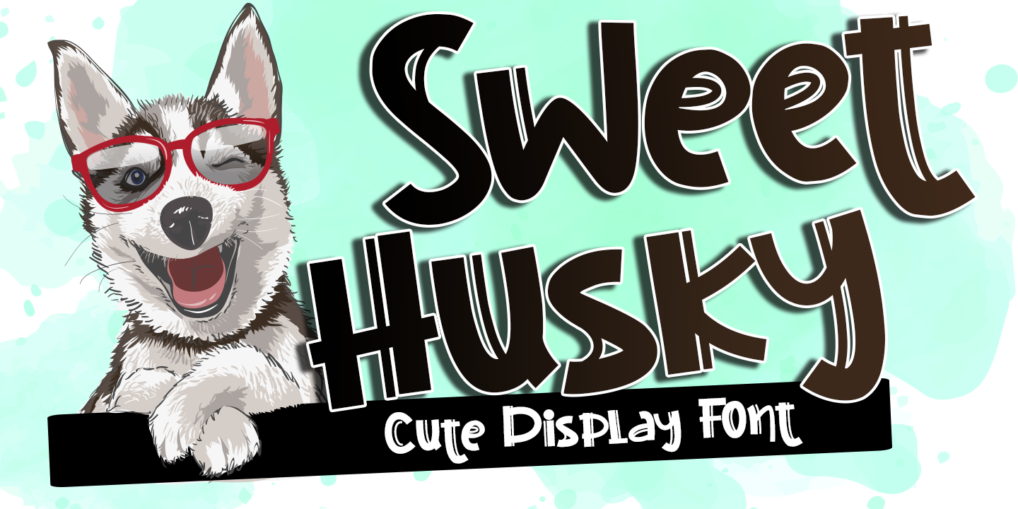 Beispiel einer Sweet Husky-Schriftart #1